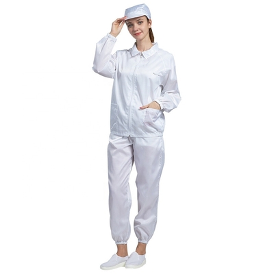 Guardapolvo reutilizable sin pelusa del sitio limpio del ESD de la bata estática anti de la prenda impermeable
