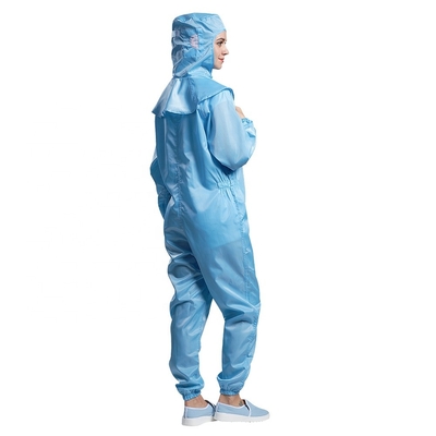 Mono unisex a prueba de polvo del ESD de la ropa estática anti respirable con la cremallera