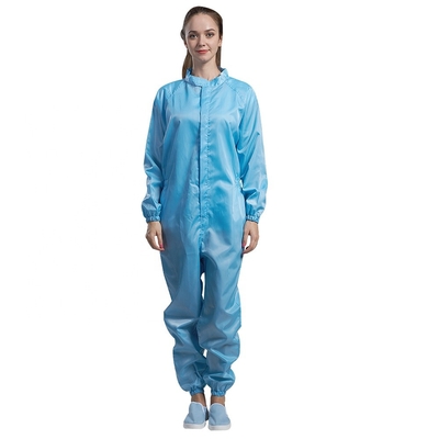 Mono unisex a prueba de polvo del ESD de la ropa estática anti respirable con la cremallera