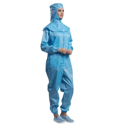 Mono unisex a prueba de polvo del ESD de la ropa estática anti respirable con la cremallera