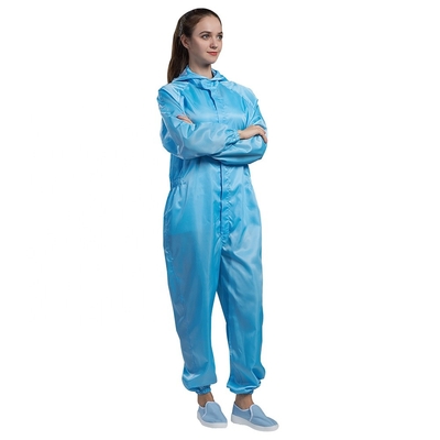 Traje Piel-amistoso suave del sitio limpio de la ropa estática anti respirable