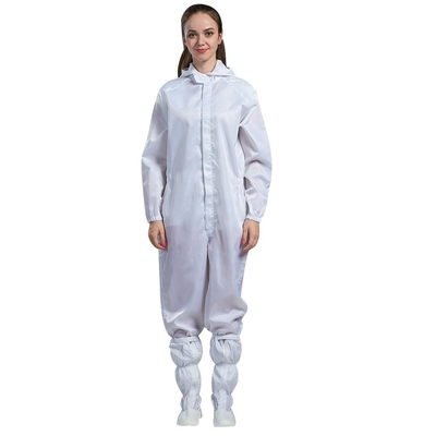 Mono estático anti del sitio limpio del mono del ESD del cuello blanco del soporte