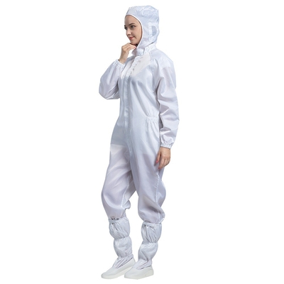 Mono estático anti del sitio limpio del mono del ESD del cuello blanco del soporte
