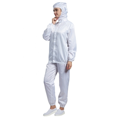La ropa estática anti del ESD libre de polvo conecta la ropa con la capilla
