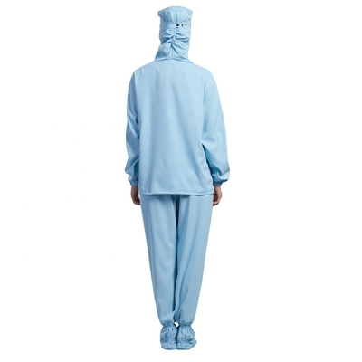 Pantalones estáticos antis encapuchados de la camisa de manga larga del Workwear del recinto limpio