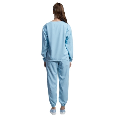 Capa estática anti médica del cuello del rechazo de la ropa del ESD del laboratorio