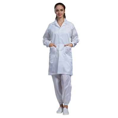 Delantal estático anti del ESD de la ropa DG001 para el recinto limpio industrial