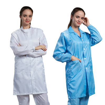 Rejilla estática anti a prueba de polvo del Workwear 5m m del ESD de la ropa del recinto limpio