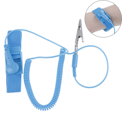 Pulsera estática anti sin cuerda del ESD con el cable ajustable de la descarga