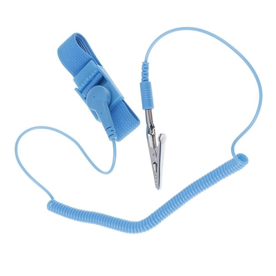 Pulsera estática anti del alambre de tierra de la correa para la muñeca del Esd del metal ajustable