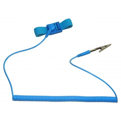 correa para la muñeca estática anti de nylon de la pulsera de 2.2m m para el uso del recinto limpio