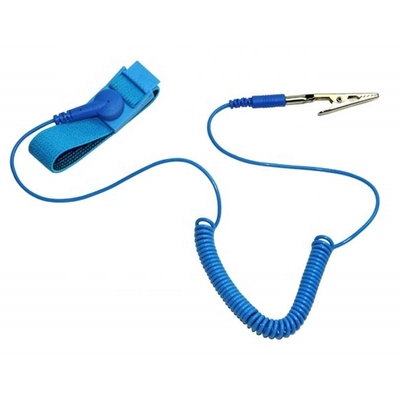 correa para la muñeca estática anti de nylon de la pulsera de 2.2m m para el uso del recinto limpio