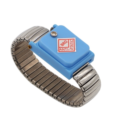 Banda de muñeca estática anti inalámbrica del metal del cable de la correa para la muñeca del ESD con el PVC