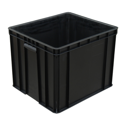 Cajas de empaquetado negras del PWB del ESD de las cajas plásticas del estante seguro electrónico de SMT