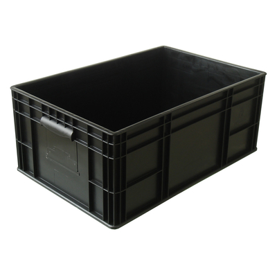 Cajas de empaquetado negras del PWB del ESD de las cajas plásticas del estante seguro electrónico de SMT