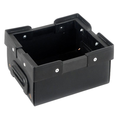 Tenedor de cinta negro del almacenamiento del carrete de la caja SMD del envase de plástico del ESD de la prenda impermeable