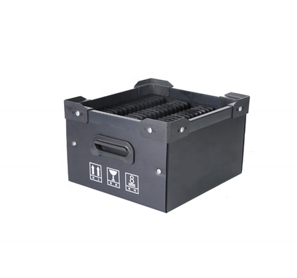 Tenedor de cinta negro del almacenamiento del carrete de la caja SMD del envase de plástico del ESD de la prenda impermeable