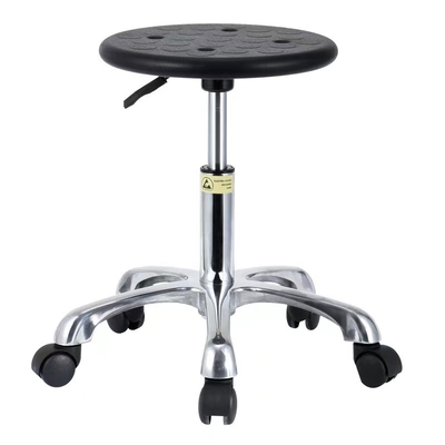 Silla ajustable de acero inoxidable del recinto limpio del eslabón giratorio del ESD de la silla estática anti del laboratorio