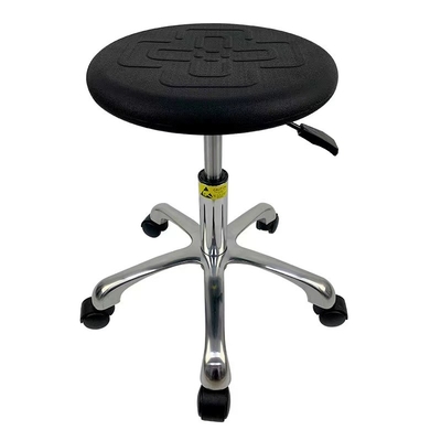 Silla ajustable de acero inoxidable del recinto limpio del eslabón giratorio del ESD de la silla estática anti del laboratorio