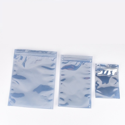 Prenda impermeable a prueba de polvo estática anti translúcida de los bolsos del ESD del lacre que protege lateral