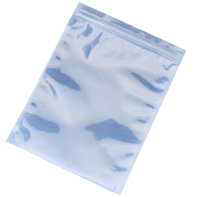 Prenda impermeable a prueba de polvo estática anti translúcida de los bolsos del ESD del lacre que protege lateral