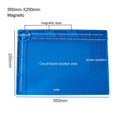 Reparación estática anti Mat Heat Insulation Soldering Pad 650g para la plataforma de funcionamiento