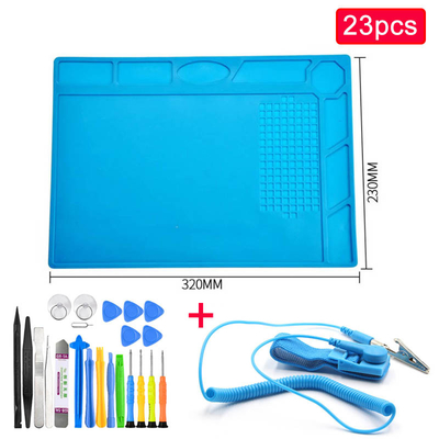 650g ESD que suelda el hierro de Mat Heat Resistant Repair Station para el ordenador del teléfono