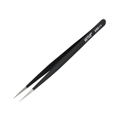 Acero inoxidable de la extremidad disponible del ESD Vetus Lash Tweezers Eyebrow Medical Slant