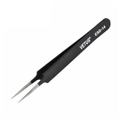 Pinzas antiestáticas Lash Tweezers conductor de la ceja del ESD Vetus