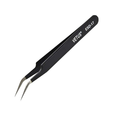 Pinzas antiestáticas Lash Tweezers conductor de la ceja del ESD Vetus