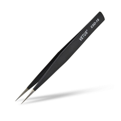 Pinzas antiestáticas Lash Tweezers conductor de la ceja del ESD Vetus