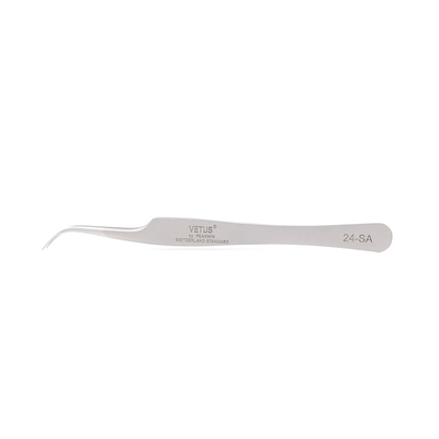 Extensión recta de la pestaña de los pares de LashArt Vetus Lash Tweezers Curved Fine Point