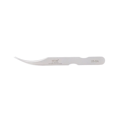 Extensión recta de la pestaña de los pares de LashArt Vetus Lash Tweezers Curved Fine Point
