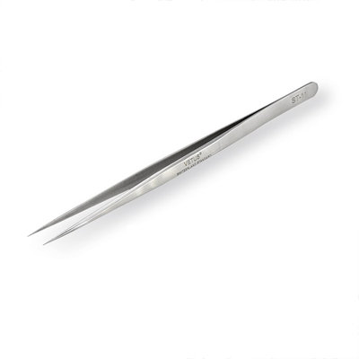 Acero inoxidable de las pinzas de 1SA Vetus Lash Tweezers Straight Fine Point
