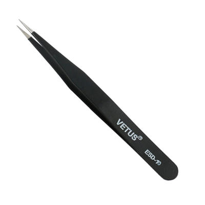Pinzas de la precisión Lash Tweezers SA de Vetus del metal punto fino para el recinto limpio