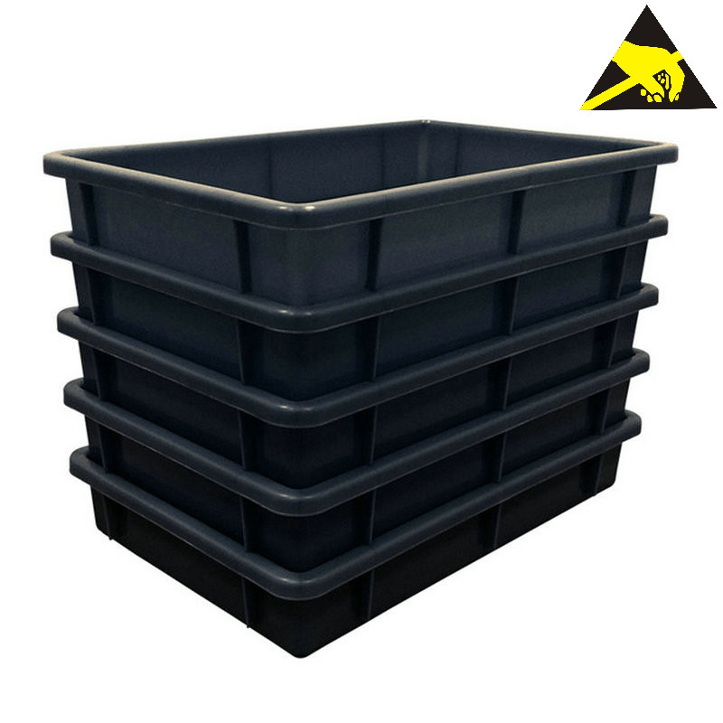Cajas componentes antiestáticas de Tray Pallet Bin Anti-Static Conductive del envase del ESD del almacenamiento de los PP