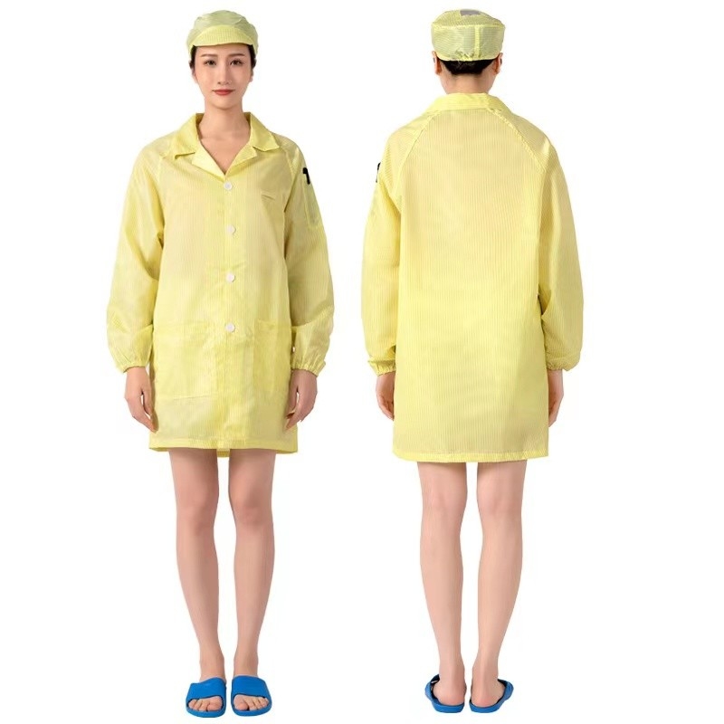 Todo clasifica el traje de trabajo de la ropa del recinto limpio de encargo estático anti del trapo sin pelusa