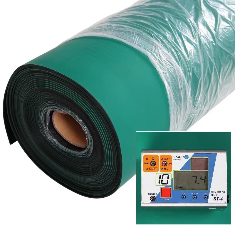 Sitio de goma de Mat Roll For Industrial Clean del piso de la estera de tabla del ESD del banco