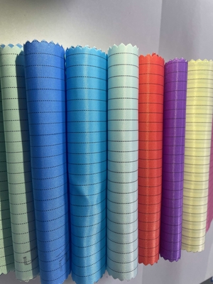 ESD antiestático 5 mm / 4 mm Tira de rejilla Tejido de poliéster 98% Poliéster + 2% Filamento conductor
