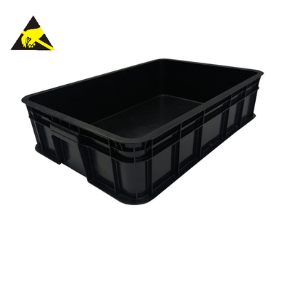 La caja de almacenamiento antiestática del Esd de la caja de almacenamiento del PWB del Esd atormenta la caja del Esd de los compartimientos del envase de plástico conductor con la tapa