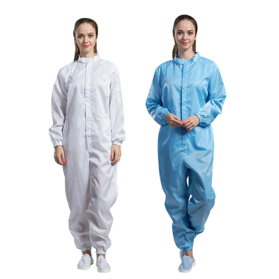 Workwear libre de polvo del ESD del sitio limpio del poliéster estático anti encapuchado de la ropa
