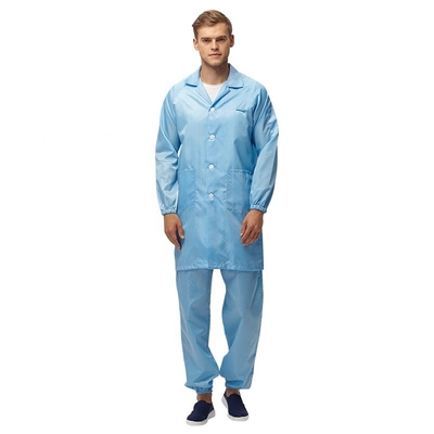 Pantalones estáticos antis esterilizables aptos para el autoclave de la camisa de manga larga de la bata